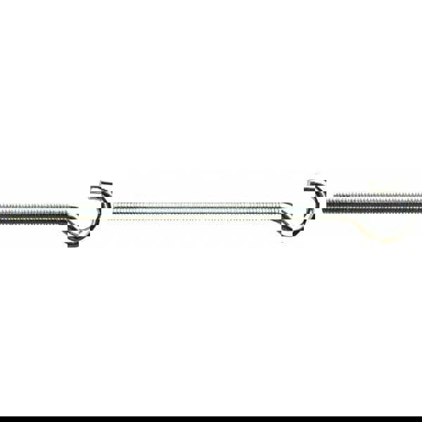 #10-24, Zinc-Plated Finish, Steel Wire Turned Open Eye Bolt